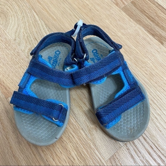 OshKosh Blue Sandals Sz 6 Blue Boys Outdoors Baby Open Toe - Picture 5 of 5